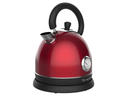 Frigidaire Retro Electric Hot Water Kettle Speed Boil Tech, Bpa-Free, 1.8 liters, Stainless Steel, Red EKET125-RED