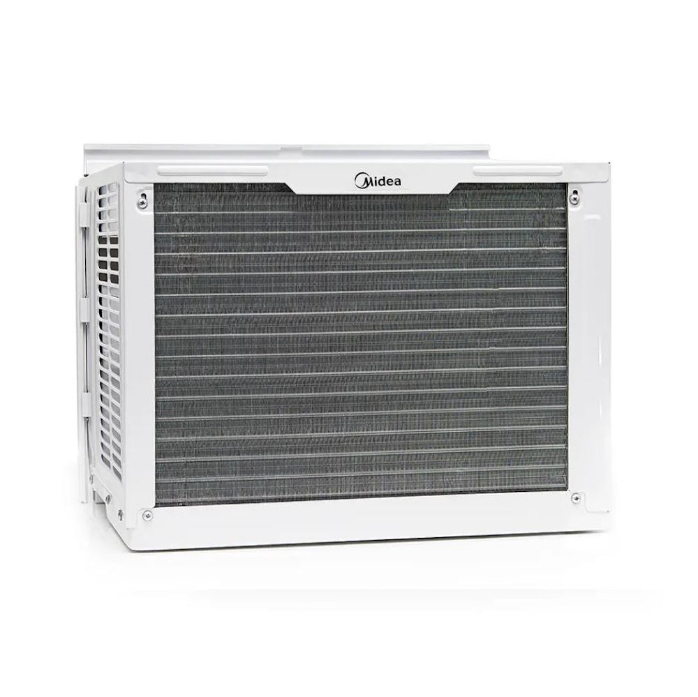 Midea 12,000 BTU 550 sq. ft Smart Window Air Conditioner with Remote Control, 3-in-1: Cools, Dehumidifies and Ventilates, App & Voice Control, 60 dB, White MAW12S1DWWT-T