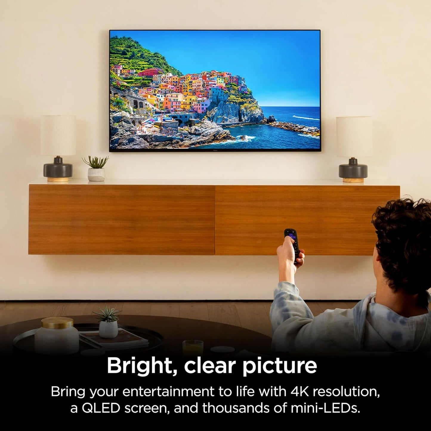 Roku - 65" Class Pro Series Mini-LED QLED 4K Smart RokuTV 65R8B5