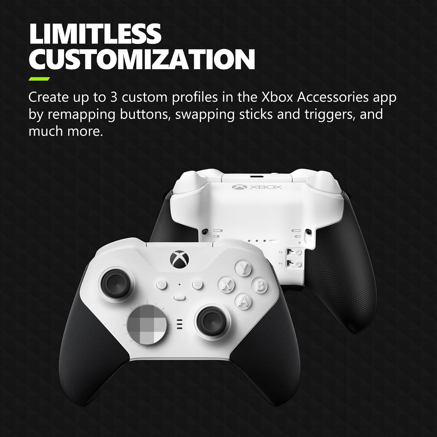 Microsoft - XBOX Elite Series 2 Core Wireless Controller for XBOX Series X, XBOX Series S, XBOX One, PCs