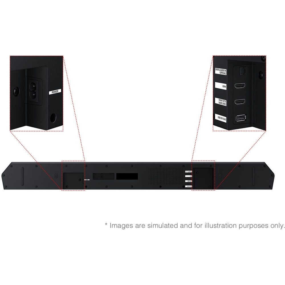 Samsung HW-Q600F/ZA 3.1.2-Channel Dolby Atmos Soundbar System