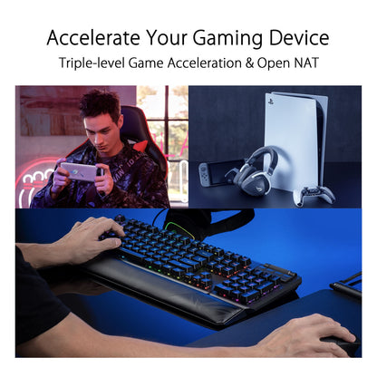 ASUS ROG Rapture - AX10000 Wi-Fi 6 Tri-Band Game-Ready Mesh Wi-Fi Whole Home Wireless System - 2 Pack