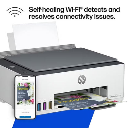 HP Smart Tank 5104 Wireless All-in-One Inkjet Printer – Print, Copy & Scan, Wi-Fi, Black/Gray 5D1B9A#B1H
