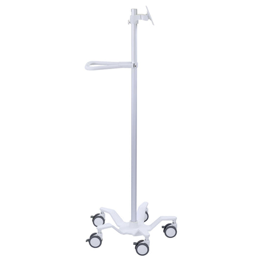 Ergotron StyleView Pole Cart, Up to 24-inch Monitor, Bright White 24-818-211