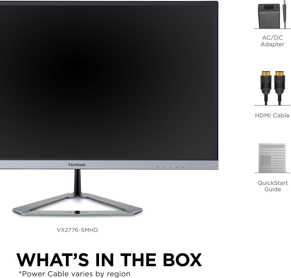 ViewSonic 22" IPS LCD FHD Monitor 1920 x 1080 75Hz 14ms DisplayPort VGA, HDMI Silver VX2276-SMHD