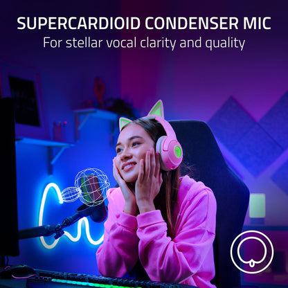 Razer - Seiren V3 Chroma Condenser USB Microphone - Black RZ19-05060100-R3U1
