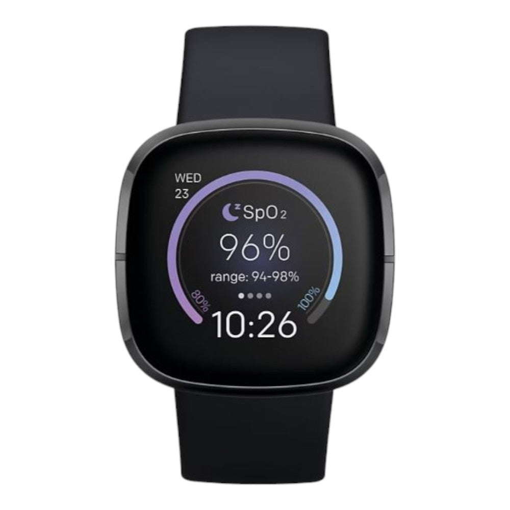 Fitbit Sense Advanced Smartwatch with Bonus Bands Carbon FB512BKBKL-BNDL