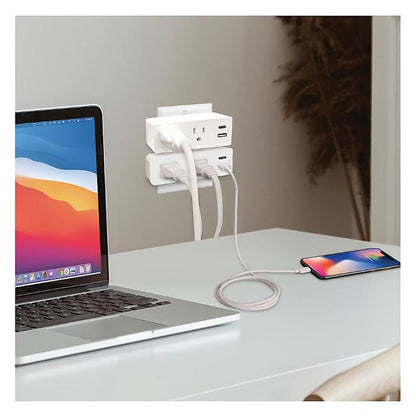 Smartpoint Wall Outlet Extender with USB, 2 Pack SPUSBCEX-BJ