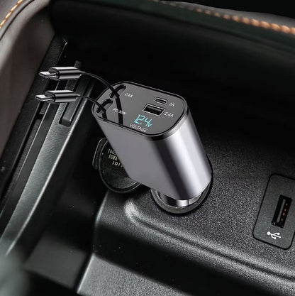 Its Just Smart 4-in-1 Retractable Car Charger 2-Pack IJS.1005