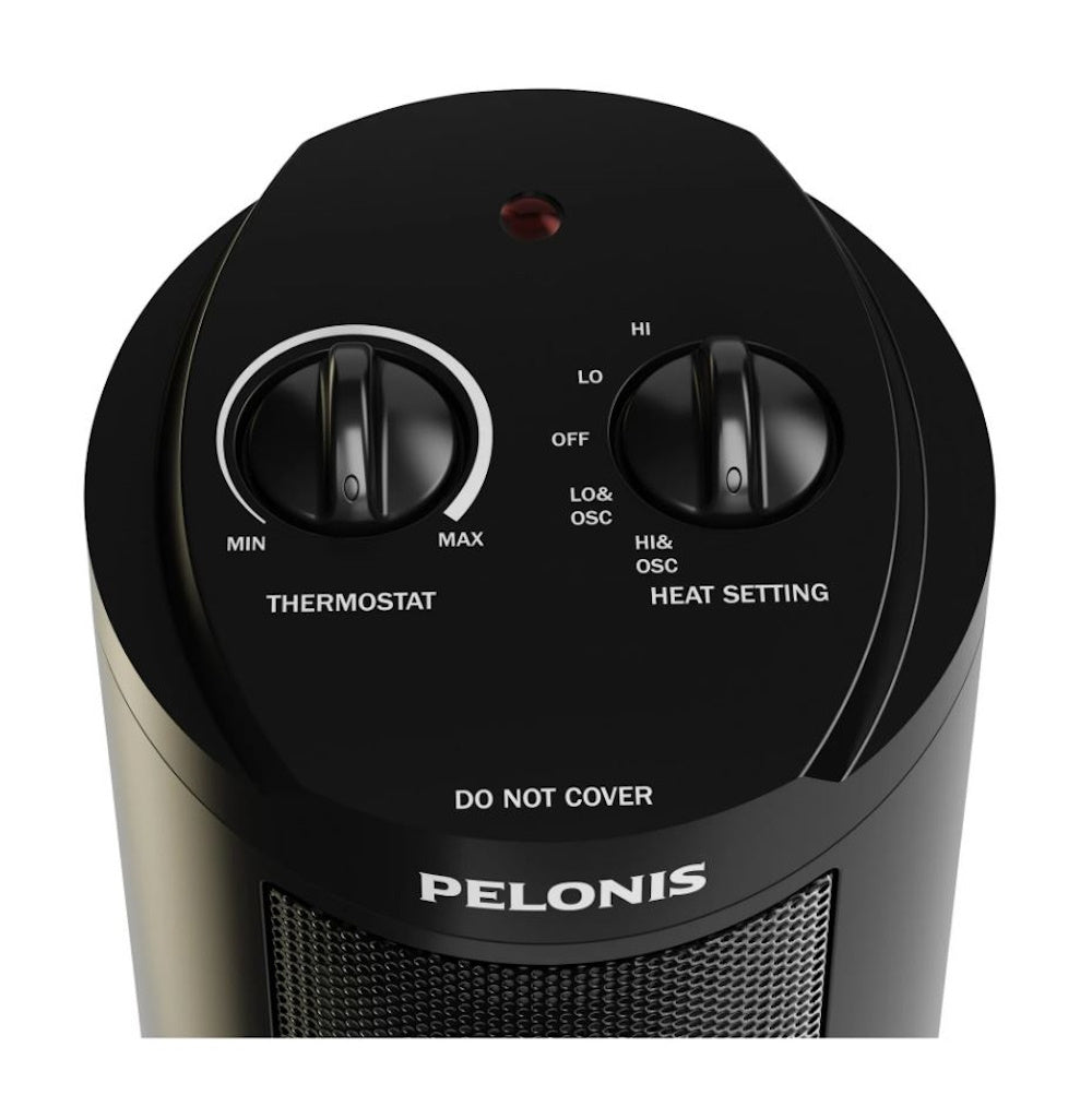 Pelonis 17" 1500W Ceramic Tower Space Heater Black NTH15-17L