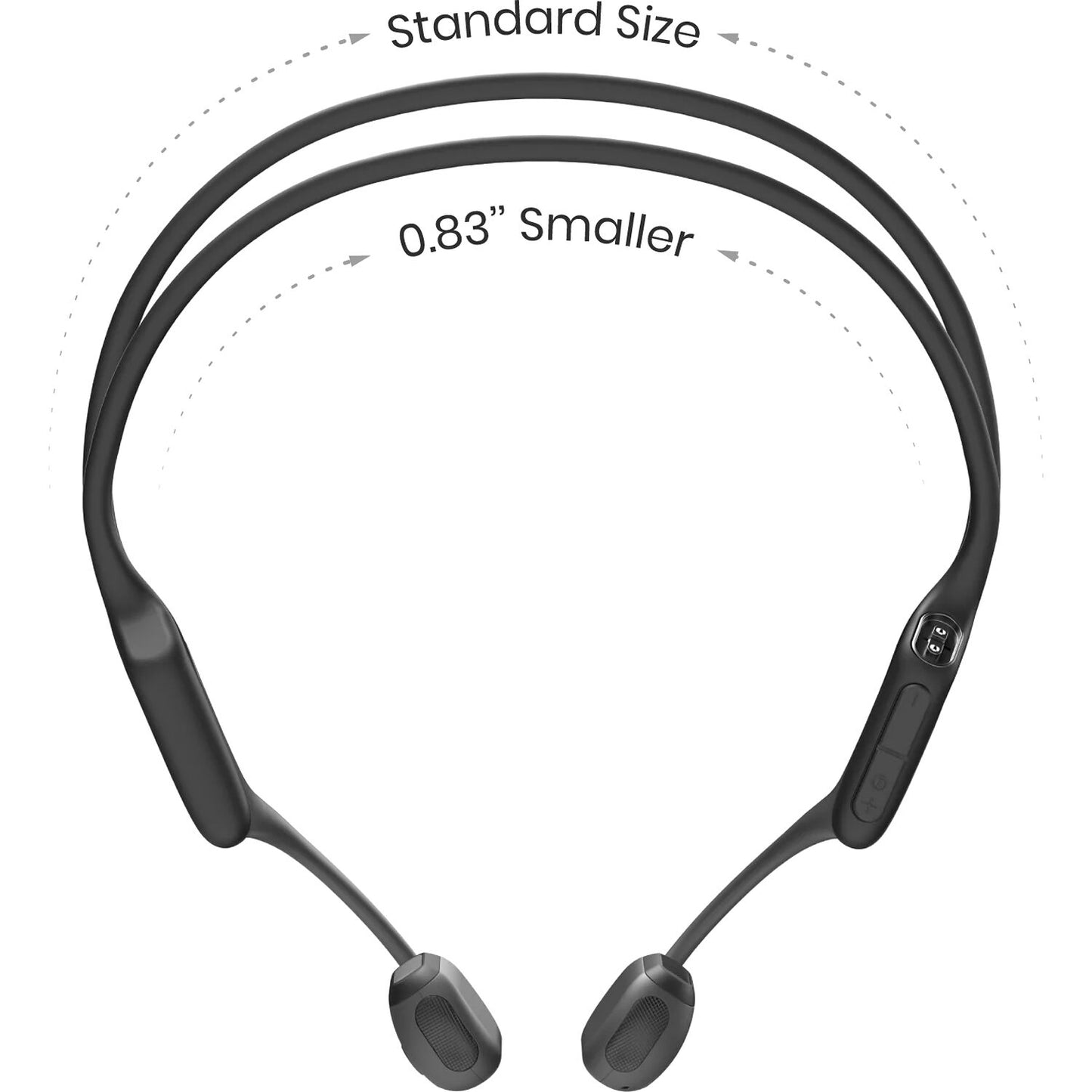 SHOKZ OpenRun Pro Mini Bone Conduction Open-Ear Sport Headphones Black S811-MN-BK-US