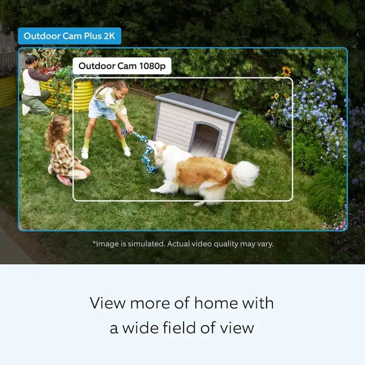 Ring Outdoor Cam Plus, Battery with 2K Video and Ring Vision, Low-Light Sight, and Mount-Anywhere Versatility White