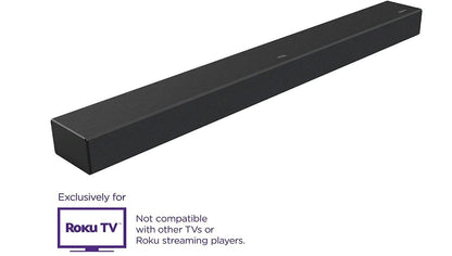 TCL Alto R1 Roku TV Wireless 2.0 Ch SoundBar for Roku TV, Bluetooth TSR1 31.5" Black