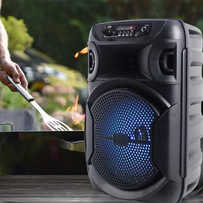Technical Pro 8" Portable 800 W Bluetooth Speaker w/Woofer & Tweeter BOOM8