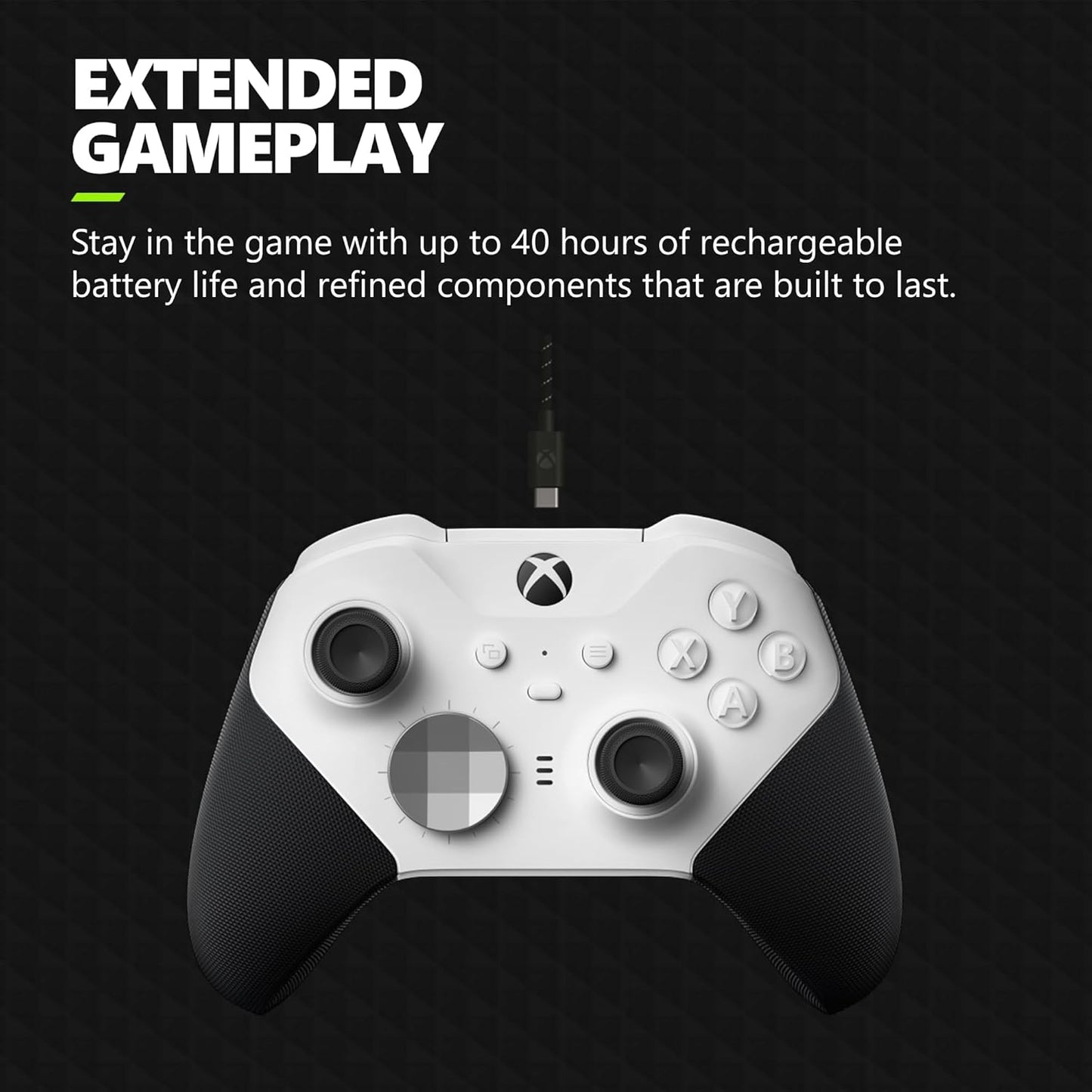 Microsoft - XBOX Elite Series 2 Core Wireless Controller for XBOX Series X, XBOX Series S, XBOX One, PCs