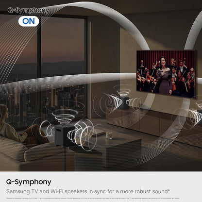 Samsung - Music Studio 7 Smart Speaker 3.1.1 ch, Wireless Dolby Atmos, Q-Symphony, Wi-Fi and Bluetooth (2026) HW-LS70H