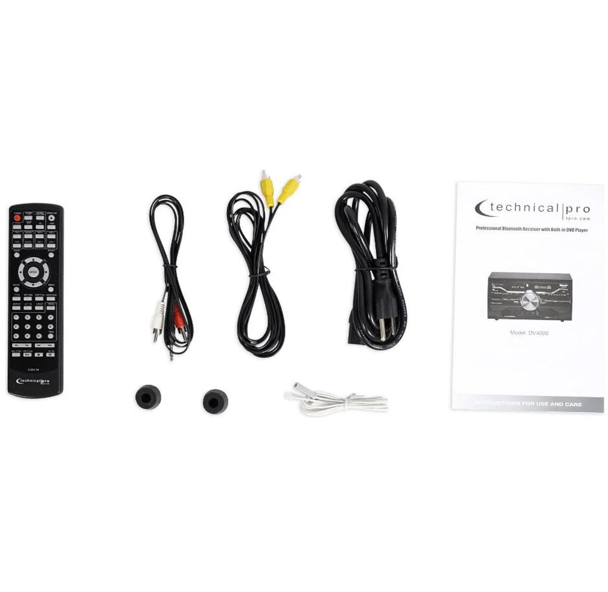 Technical Pro DV4000 4000W Home Theater DVD Receiver+2 8" Ceiling Speakers