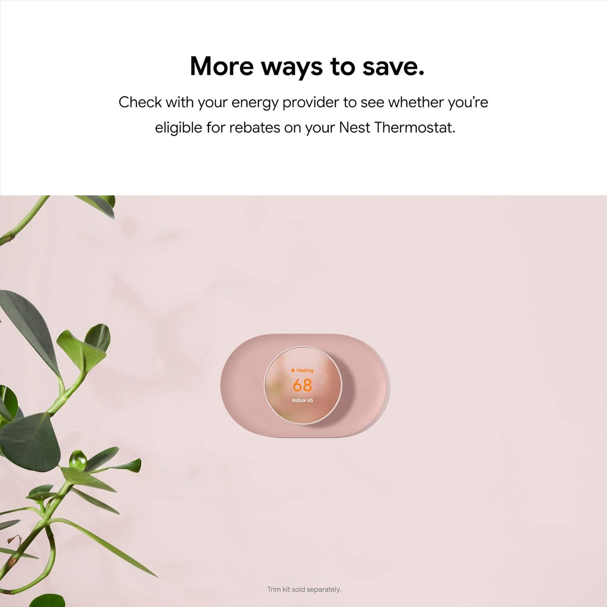 Google - Nest Thermostat - Programmable Wi-Fi Smart Thermostat - Fog GA02083-US