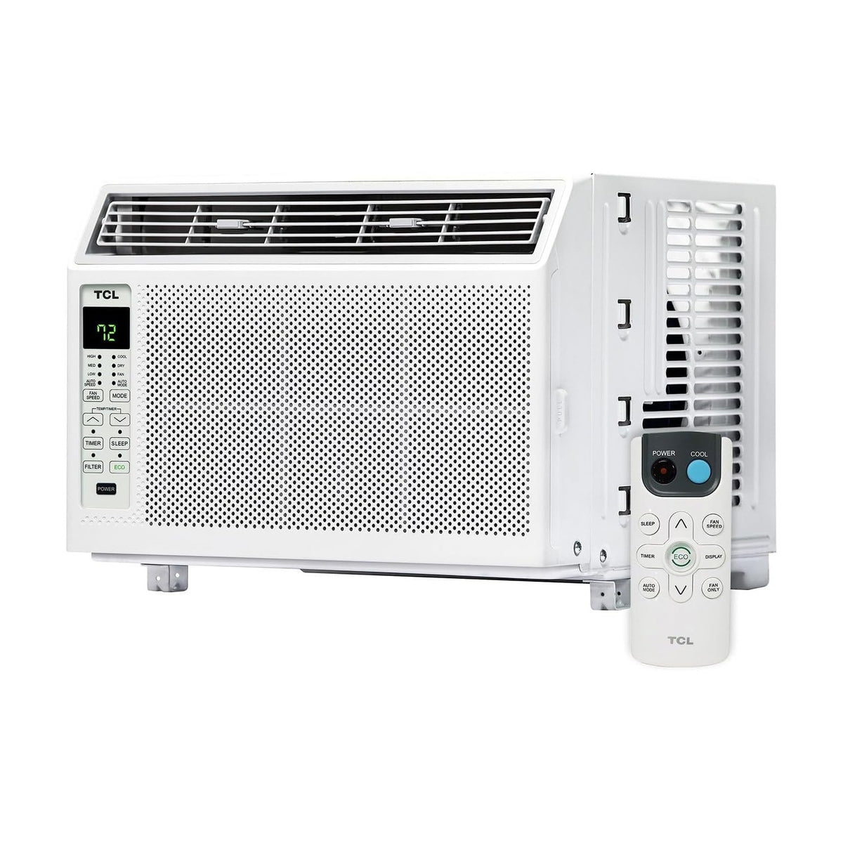 TCL 6,000 BTU Window Air Conditioner, Fan & Dehumidifier, 250 Sq. Ft., Remote Control, Easy-to-Use, Reusable Filter - H6W23W