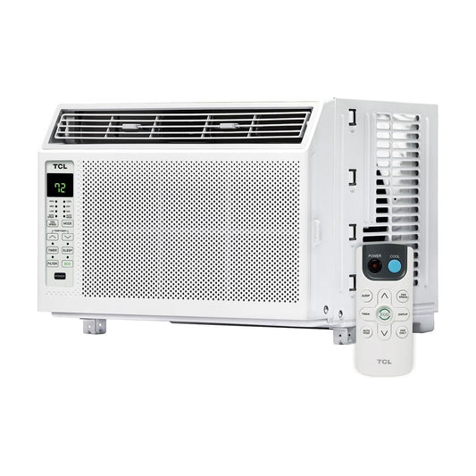 TCL 6,000 BTU Window Air Conditioner, Fan & Dehumidifier, 250 Sq. Ft., Remote Control, Easy-to-Use, Reusable Filter - H6W23W