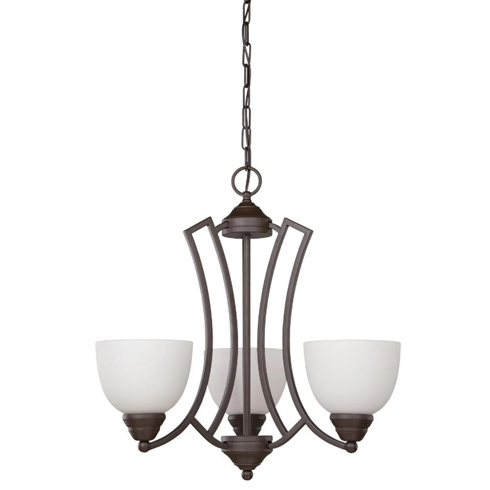 Sunset 20" Chester 3-Light Chandelier in Rustico - F15083-47