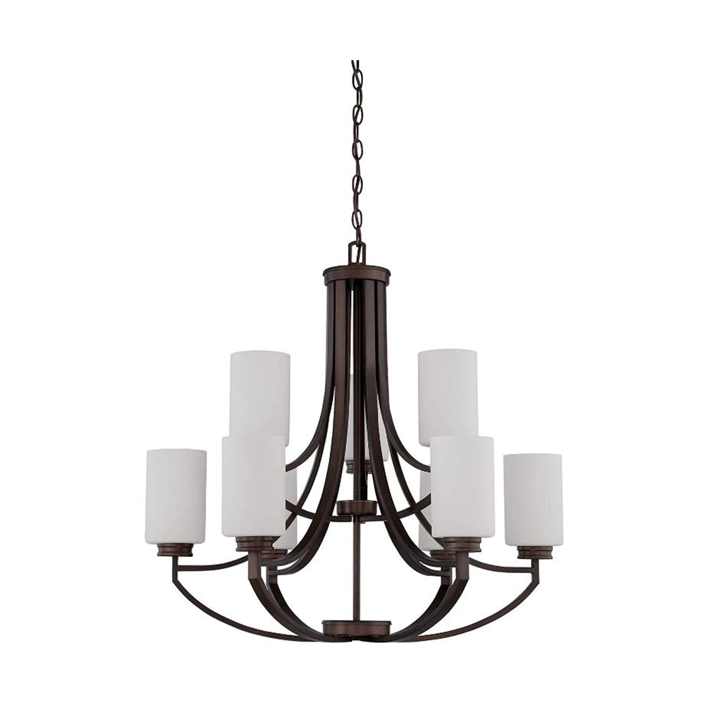 Sunset Lighting F18009-64 Sunset Dalton Modern Farmhouse Chandelier 9-Light Bronze