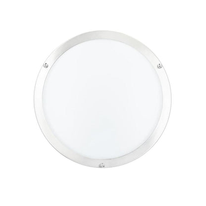 Sunset Lighting 12" 1-Light LED 4000K Flush Mount Light Bright Satin Nickel F9913-80-1-4K