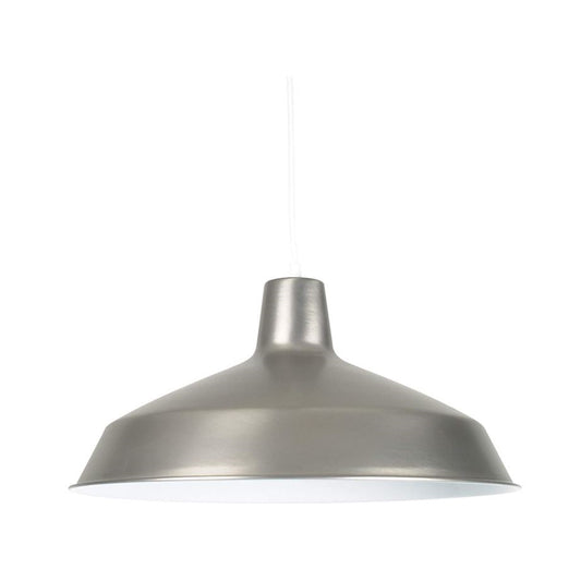 Sunset Lighting 15-3/4" Pendant 33" w/ Satin Nickel Metal Glass, Satin Nickel Finish F3513-53-33