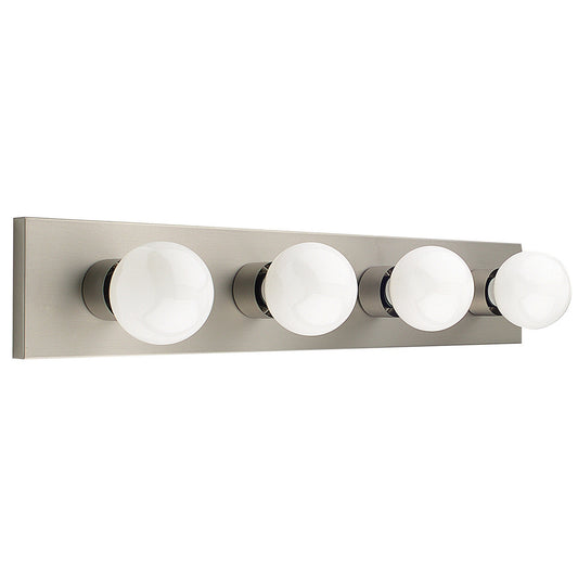 Sunset Lighting 24" 4-Light Vanity Dimmable Satin Nickel Finish F2253-53