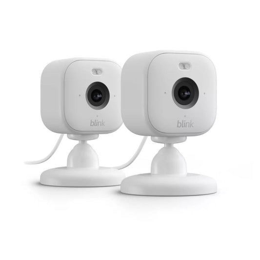 Blink Mini 2 Indoor/Outdoor 1080p Plug-In Security Camera (2-Pack) - White