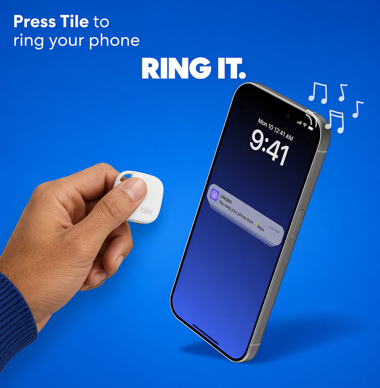 Life360 Tile Mate (2024) Bluetooth Tracker Item Finder 4-Pack RE-60044