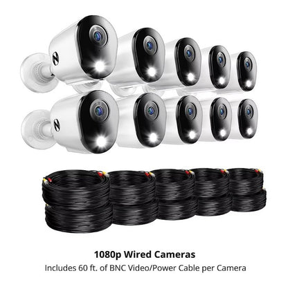 Night Owl 2-Way Audio 20 Channel 10 Camera 1080p DVR Security System with 1TB Hard Drive CL-FT2D1-1610L