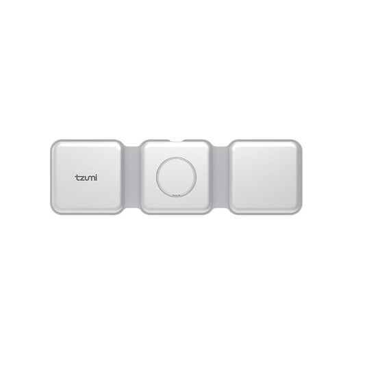Tzumi 3-in-1 Wireless Charge Station, Universal Device Docking Hub, for Phone, earphones, watch - Fast charging capability