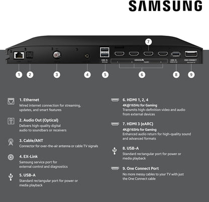 Samsung 65" Class OLED 4K S95FD OLED HDR Pro Vision AI Smart TV 2025 QN65S95FDF