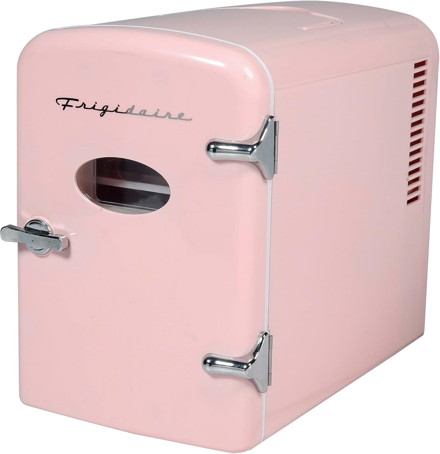 Frigidaire Pink Mini Personal Fridge Cooler, 4-Liters/6 Cans EFMIS129-C-PINK, Includes 110V home power cord & 12V DC car adapter