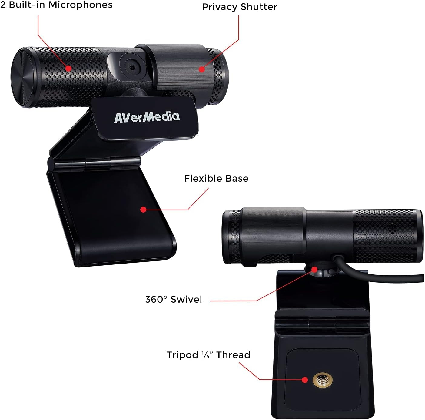 AVerMedia - Live Streamer CAM 313 1920 x 1080 Webcam PW313R