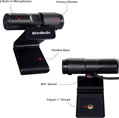 AVerMedia - Live Streamer CAM 313 1920 x 1080 Webcam PW313R