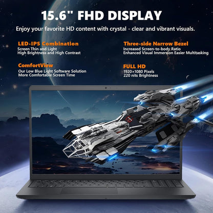Dell - Inspiron 15 - 15.6" 2K Touchscreen Laptop - Intel Core i7 1255U - 16GB/ 1TB - Carbon Black I3520-7896BLK