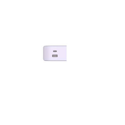 iHome Power Strip with USB and Cord Purple 2IHAC2268H0L2