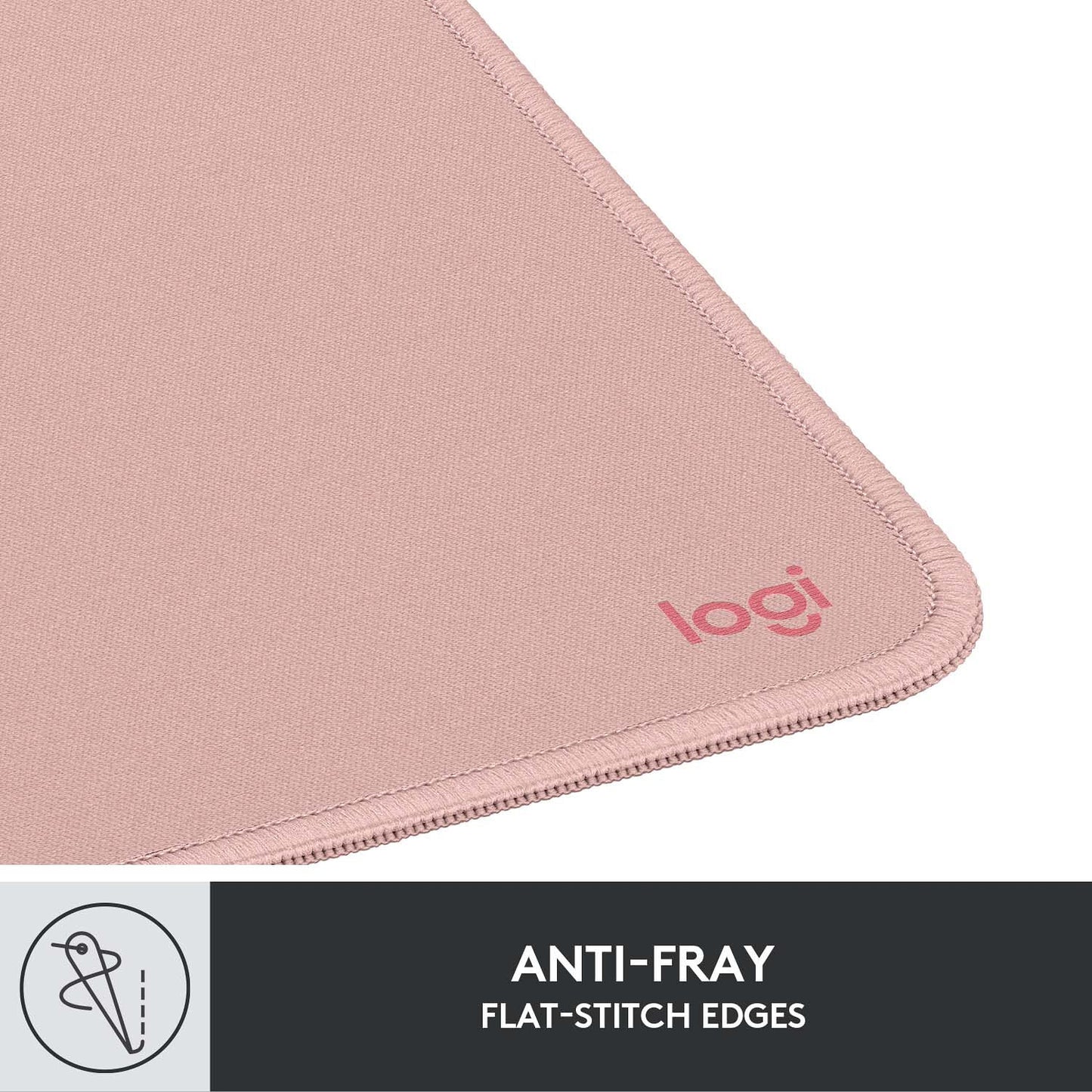 Logitech - Mouse Pad Studio Series with Spill-Resistant Surface (Medium) - Darker Rose