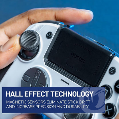 NACON Revolution 5 Pro Officially Licensed PlayStation Wireless Gaming Controller for PS5 / PS4 / PC Black/White 50-1727-01