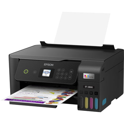Epson EcoTank ET-2800 Wireless Color All-in-One Cartridge-Free Supertank Printer Black C11CJ66201