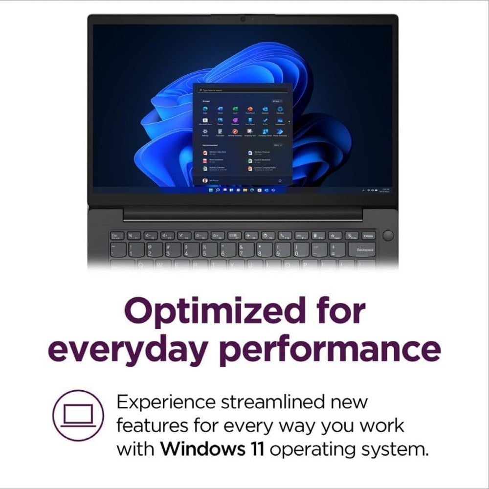 Lenovo V14 G5 Hybrid Work Laptop - 14" FHD Display - Core 7-240H - 16GB/ 512GB Storage Win 11 Home Black 83HDA06GUS