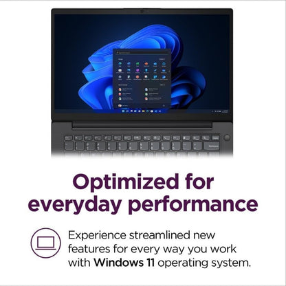 Lenovo V14 G5 Hybrid Work Laptop - 14" FHD Display - Core 7-240H - 16GB/ 512GB Storage Win 11 Home Black 83HDA06GUS