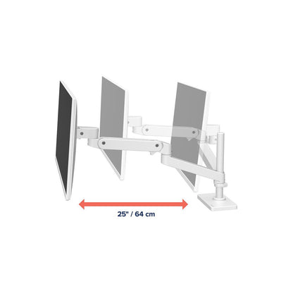 Ergotron 45-695-290 LX Pro Desk Mount Articulating Monitor Arm, Tall Pole White
