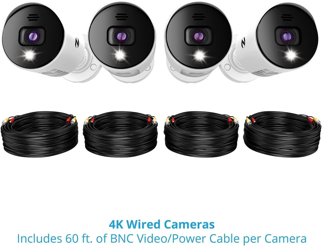 Night Owl 4-CH Video Home Security Camera System Wired 4K UHD Indoor/Outdoor Bluetooth CL-BT8D-4-14LSA