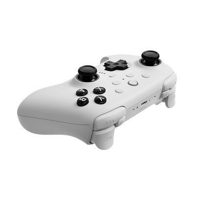 8BitDo Ultimate 2 Bluetooth Controller, Hall Effect Triggers with Charging Dock - White