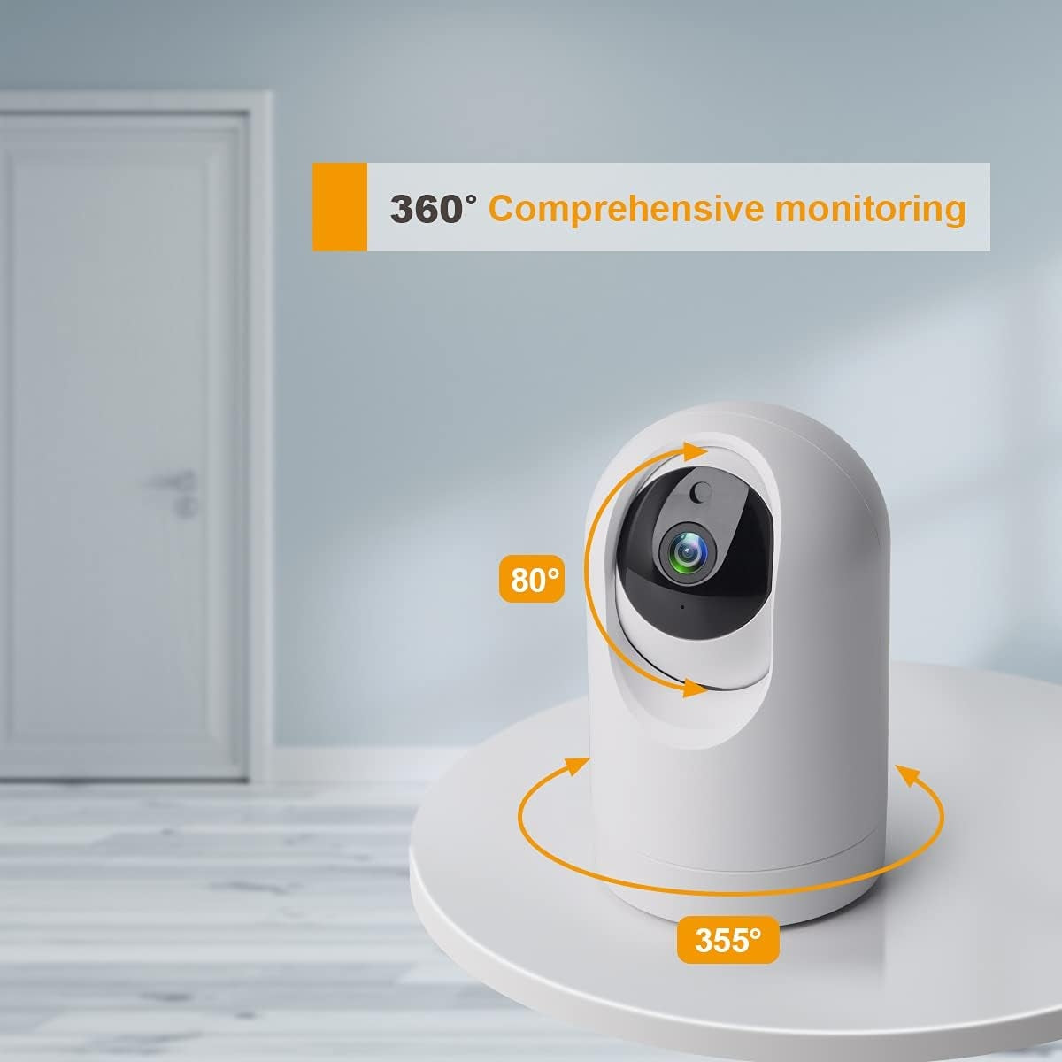Konnek Stein Indoor Security Camera Wireless, 2K Smart Home IP Camera 2.4G/5G Dual-Band Wi-Fi Connection QC21S
