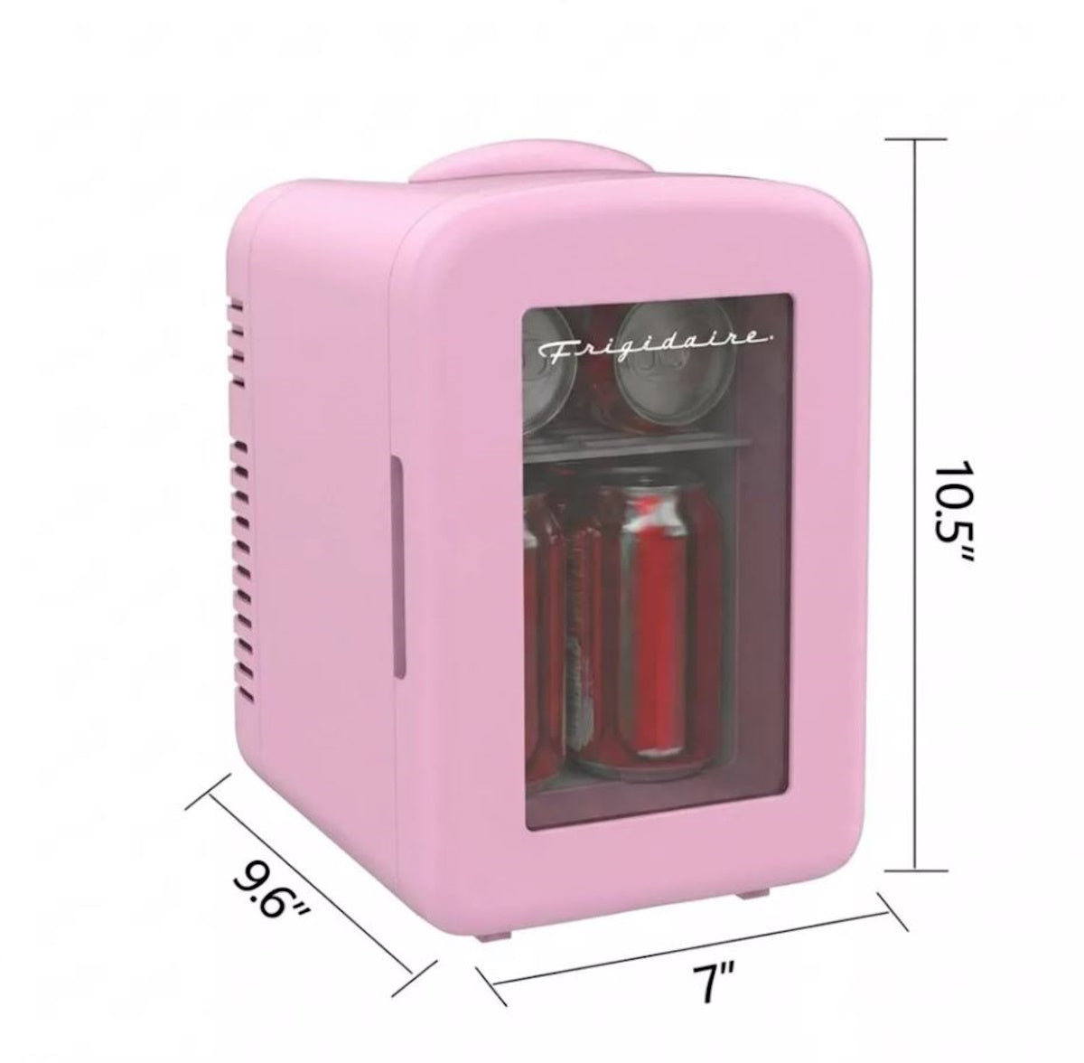 Frigidaire 6 Can Mini Personal Dorm Fridge Cooler Pink EFMIS190-PINK