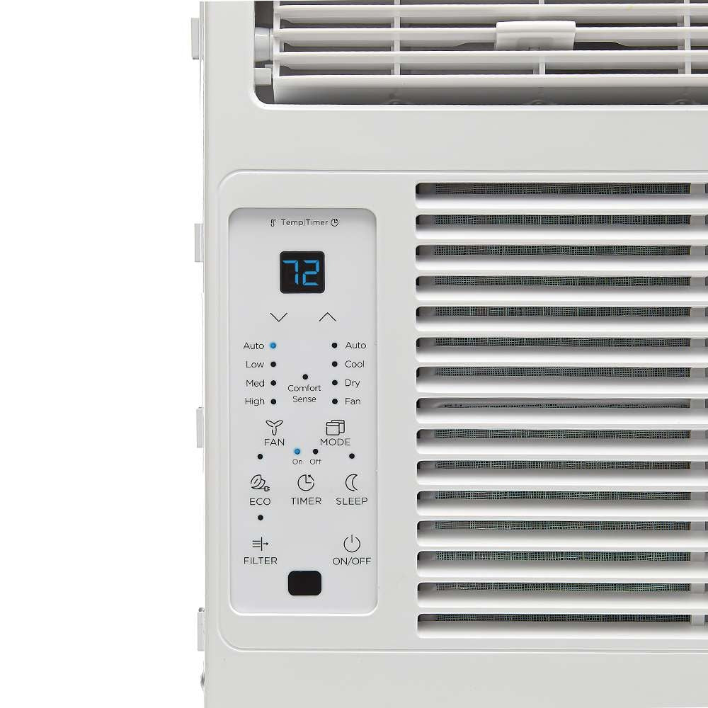 Midea 5,000 BTU DOE Window Air Conditioner with ComfortSense Remote, for spaces up to 150 sq. ft. MAW05R1WWT